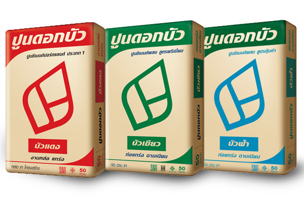ปูนซีเมนต์ถุง ดอกบัว