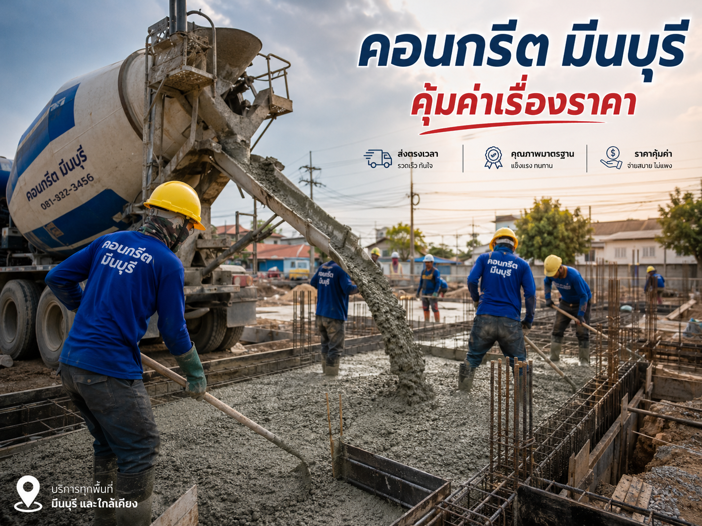 คอนกรีตมีนบุรี คุ้มค่าเรื่องราคา